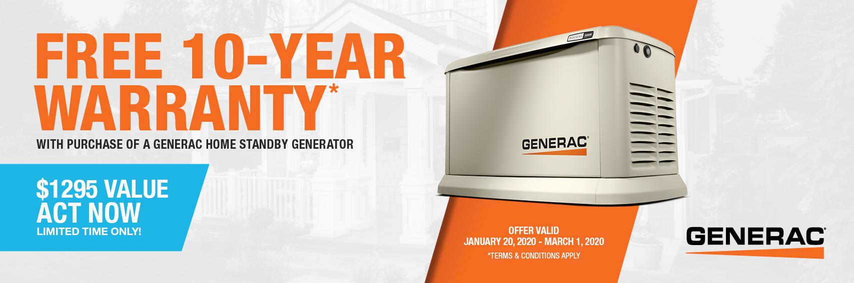 Homestandby Generator Deal | Warranty Offer | Generac Dealer | Fort Erie, ON